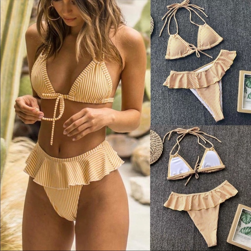 High waisted bathing suit